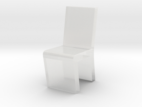 H CHAIR-01_1-25 in Clear Ultra Fine Detail Plastic