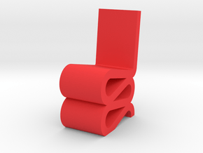 WIGGLE CHAIR-02_1-25 in Red Smooth Versatile Plastic