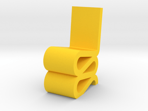 WIGGLE CHAIR-02_1-25 in Yellow Smooth Versatile Plastic