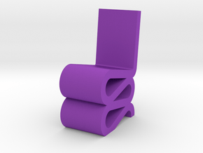 WIGGLE CHAIR-02_1-25 in Purple Smooth Versatile Plastic
