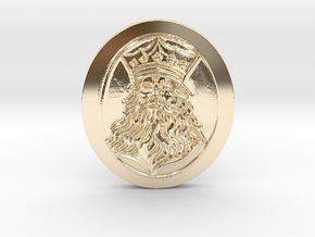 Lord Zeus Bespoke 100% REAL Coin in 14K Yellow Gold