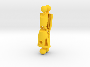 Articulated Nuva Legs (Two Pack) in Yellow Smooth Versatile Plastic
