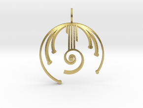 Harmonic Oscillator (Domed) in Natural Brass