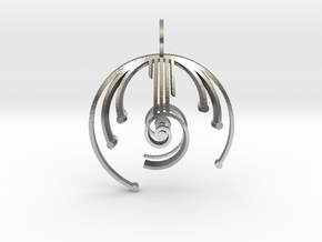 Harmonic Oscillator (Double-Domed) in Natural Silver