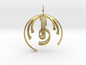 Harmonic Oscillator (Double-Domed) in Natural Brass