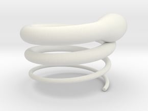 Shamila Ring in White Natural Versatile Plastic