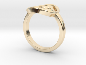 Om Ring | Spiritual | Blessed | 9k Gold | Me in 9K Yellow Gold : 4 / 46.5