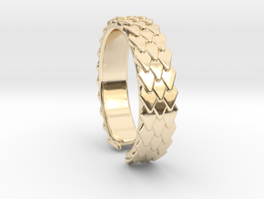 Scales in 14k Gold Plated Brass