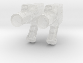 TF-G12a Pulse Mortar Launcher - Side Mount in Clear Ultra Fine Detail Plastic: d00
