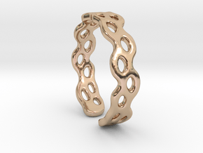 Fluid diffusion, tight version in 9K Rose Gold 