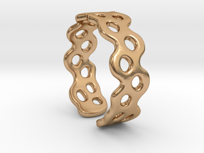 Fluid diffusion, wide version in Polished Bronze