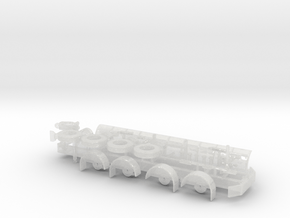 1/64th Tow Plow Trailer Frame in Clear Ultra Fine Detail Plastic