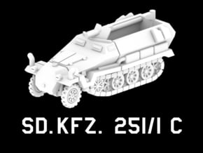 Sd.Kfz.251/1 C in White Natural Versatile Plastic: 1:220 - Z