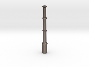KDB002 Westminster Cast Iron Style Bollard 1-24 sc in Polished Bronzed-Silver Steel