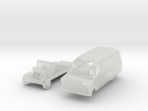 Ford Transit Van Long wheelbase (N 1:160) in Clear Ultra Fine Detail Plastic