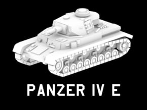 Panzer IV E in White Natural Versatile Plastic: 1:220 - Z