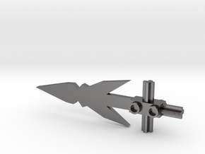Lego Bionicle Nuke Dagger in Processed Stainless Steel 316L (BJT)