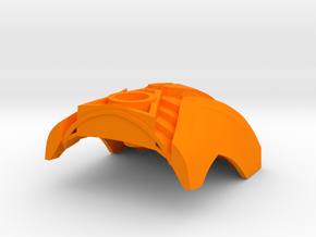 Rau Matatu(Stud connecter) in Orange Smooth Versatile Plastic