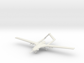 1/100 Bayraktar TB2 Drone with Undercarriage in White Natural Versatile Plastic
