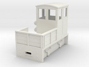 HO small electric loco 6 in White Natural TPE (SLS)