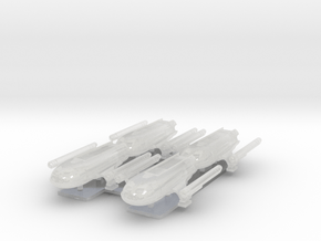 1/537 TOS Jefferies Concept Shuttle 4 pack in Clear Ultra Fine Detail Plastic