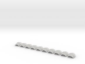 20x Blank AL Cata Pads in Clear Ultra Fine Detail Plastic: Small