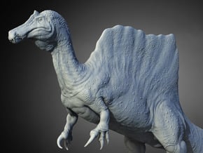 Spinosaurus_2023_1/60 in White Natural Versatile Plastic