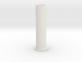 Mini Heptagonal Domino Pin (Print 1) in White Natural Versatile Plastic