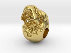 Hope Skull in Polished Brass