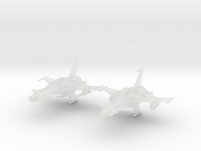 Space Wolf SW-190 1/250 Attack Wing x2 in Clear Ultra Fine Detail Plastic