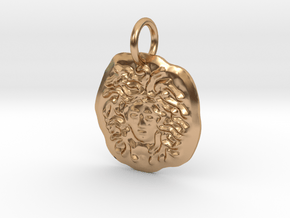 Medallion of Medusa in Polished Bronze