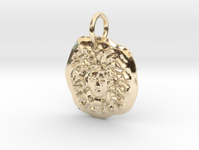 Medallion of Medusa in 14K Yellow Gold