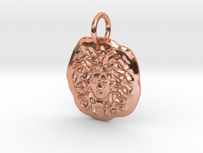 Medallion of Medusa in Polished Copper