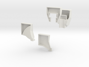 Slim 3x3x4 Corner and edge mis. (print 8) in White Natural Versatile Plastic