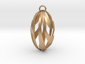 Twisted Pendant in Natural Bronze