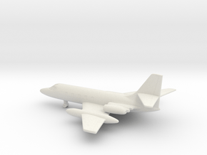 Lockheed L-1329 JetStar in White Natural Versatile Plastic: 6mm
