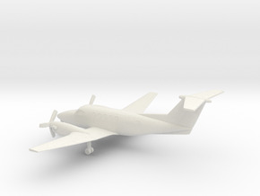 Beechcraft Super King Air 200 in White Natural Versatile Plastic: 1:144