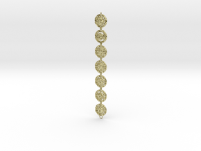 7 Chakras in 18k Gold Plated Brass