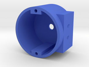 3D printable Google Nest Thermostat Electrical Box in Blue Processed Versatile Plastic