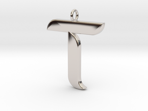bittensor 2cm / 0,79 (Rounded) in Rhodium Plated Brass