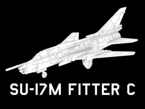 Su-17M Fitter C (Clean, Wings In) in White Natural Versatile Plastic: 1:220 - Z