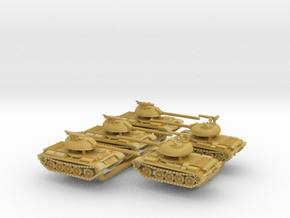 5x 6mm T-54-2 in Tan Fine Detail Plastic