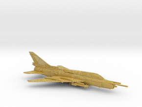 1:100 Scale Su-17M (Loaded, Wings In, Gear Up) in Tan Fine Detail Plastic