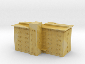Caswell T gauge (1:450) Modern Block of Flats in Tan Fine Detail Plastic: 1:450 - T