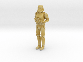 Stormtrooper in position of Attention in Tan Fine Detail Plastic: 1:87 - HO