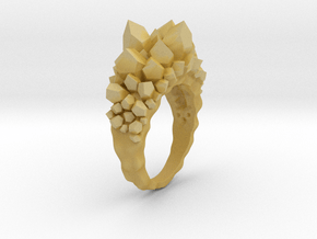 Crystal Ring size 6 in Tan Fine Detail Plastic