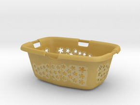 Laundry Basket in 1:12, 1:24 in Tan Fine Detail Plastic: 1:24