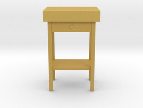 Miniature HEMNES Nightstand - IKEA in Tan Fine Detail Plastic: 1:24