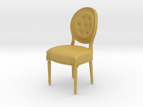Louis XVI Side Chair in Tan Fine Detail Plastic: 1:48 - O
