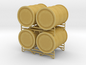 Drum Stack Deck Accessory in Tan Fine Detail Plastic: 1:18